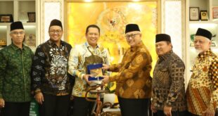 Ketua MPR RI Bambang Soesatyo menerima kunjungan Ketua Umum DPP LDII KH Chriswanto Santoso beserta jajarannya di Komples Widya Chandra -(Dok. Lines)