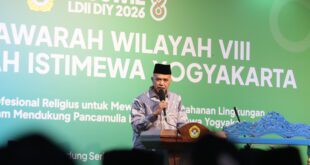 Wakil Ketua Komisi VIII DPR RI, Singgih Januratmoko memberikan Sambutan pada Muswil ke VIII LDII DIY (dok/lines)
