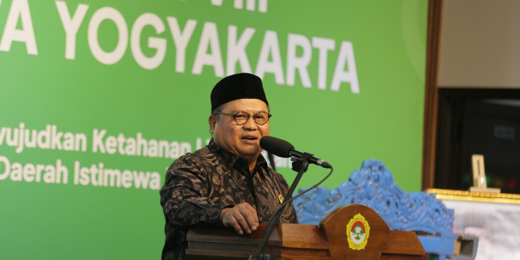 Ketua Umum DPP LDII, Dody Taufiq Wijaya menyampaikan arahan setelah pelaksanaan Pengukuhan pada Gelaran Muswil VIII LDII DIY