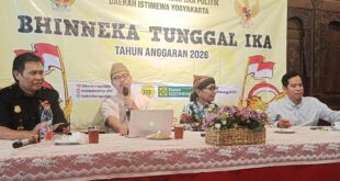 Sosialisasi Bhinneka Tunggal Ika oleh Bakesbangpol Daerah Istimewa Yogyakarta, Selasa (28/7/2026)