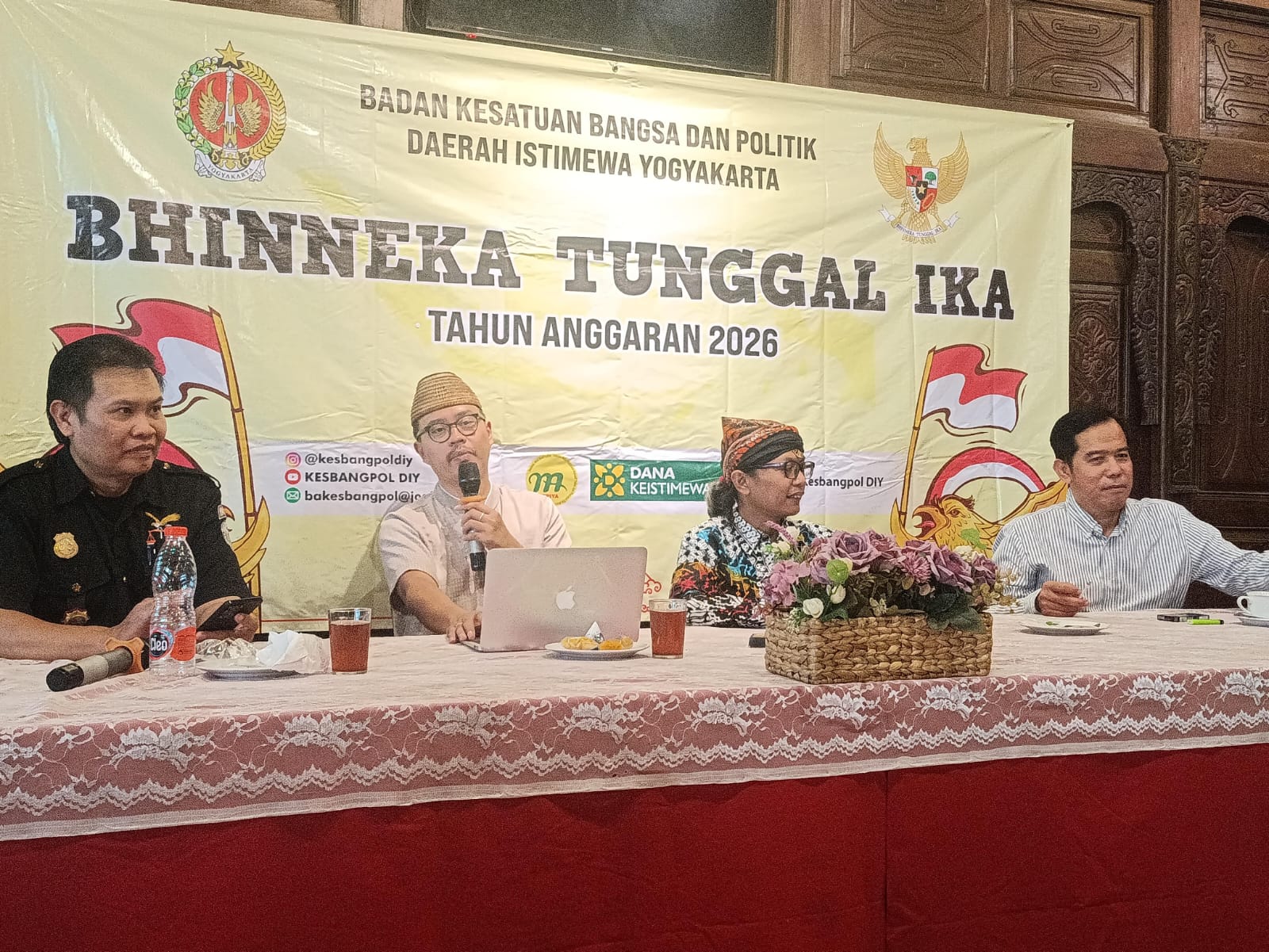 Sosialisasi Bhinneka Tunggal Ika oleh Bakesbangpol Daerah Istimewa Yogyakarta, Selasa (28/7/2026)