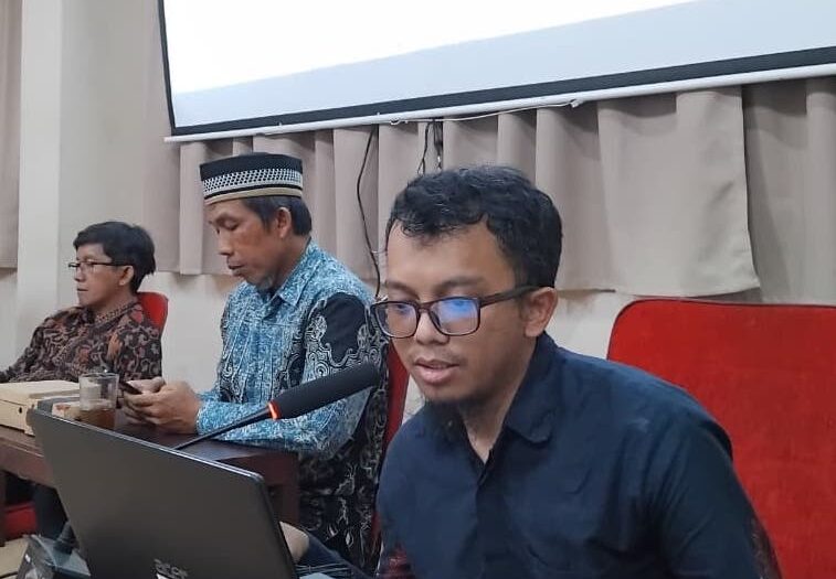 Wakil Sekretaris DPW LDII DIY Afrig Aminuddin saat memaparkan program kerja 2026-2031 pada musyawarah perdana