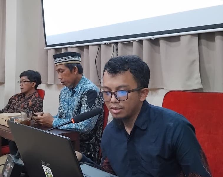 Wakil Sekretaris DPW LDII DIY Afrig Aminuddin saat memaparkan program kerja 2026-2031 pada musyawarah perdana