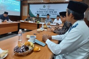 Singgih Januratmoko saat memimpin kunjungan kerja spesifik (Kunspik) Komisi VIII DPR RI di Kantor Wilayah Kementerian Agama DIY, Kamis (24/9/2026)