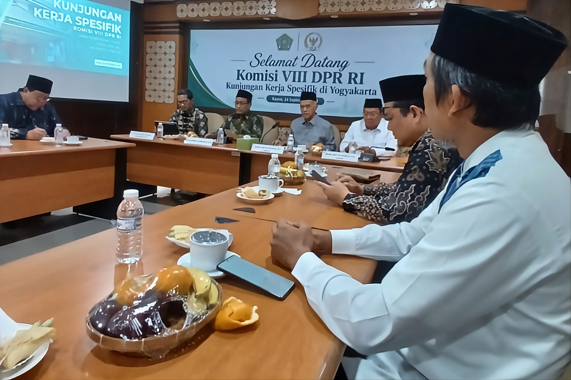 Singgih Januratmoko saat memimpin kunjungan kerja spesifik (Kunspik) Komisi VIII DPR RI di Kantor Wilayah Kementerian Agama DIY, Kamis (24/9/2026)