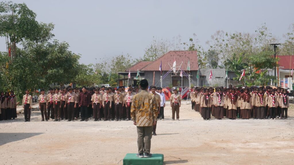 Peserta Kemah Santri yang yaitu sebanyak 183 Santri dari 9 Pesantren yag mengikuti Kemah Santri oleh Sako SPN DIY