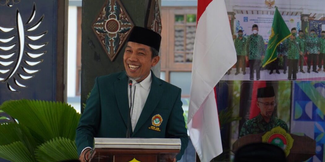 Atus Syahbudin memberikan arahan pada Musda VIII LDII Sleman yang digelar di Pendopo Rumah Dinas Bupati Sleman. Foto: LINES