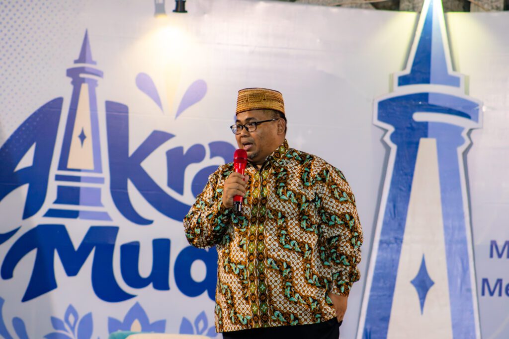 H Dwi Pramono saat sesi Talk show di acara Akrab Muda 2026 yang diselenggarakan di Sangurejo