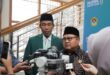 Ketua Umum DPP LDII didampingi Ketua DPW LDII DIY saat diwawancara oleh awak media pada Muswil VIII LDII DIY