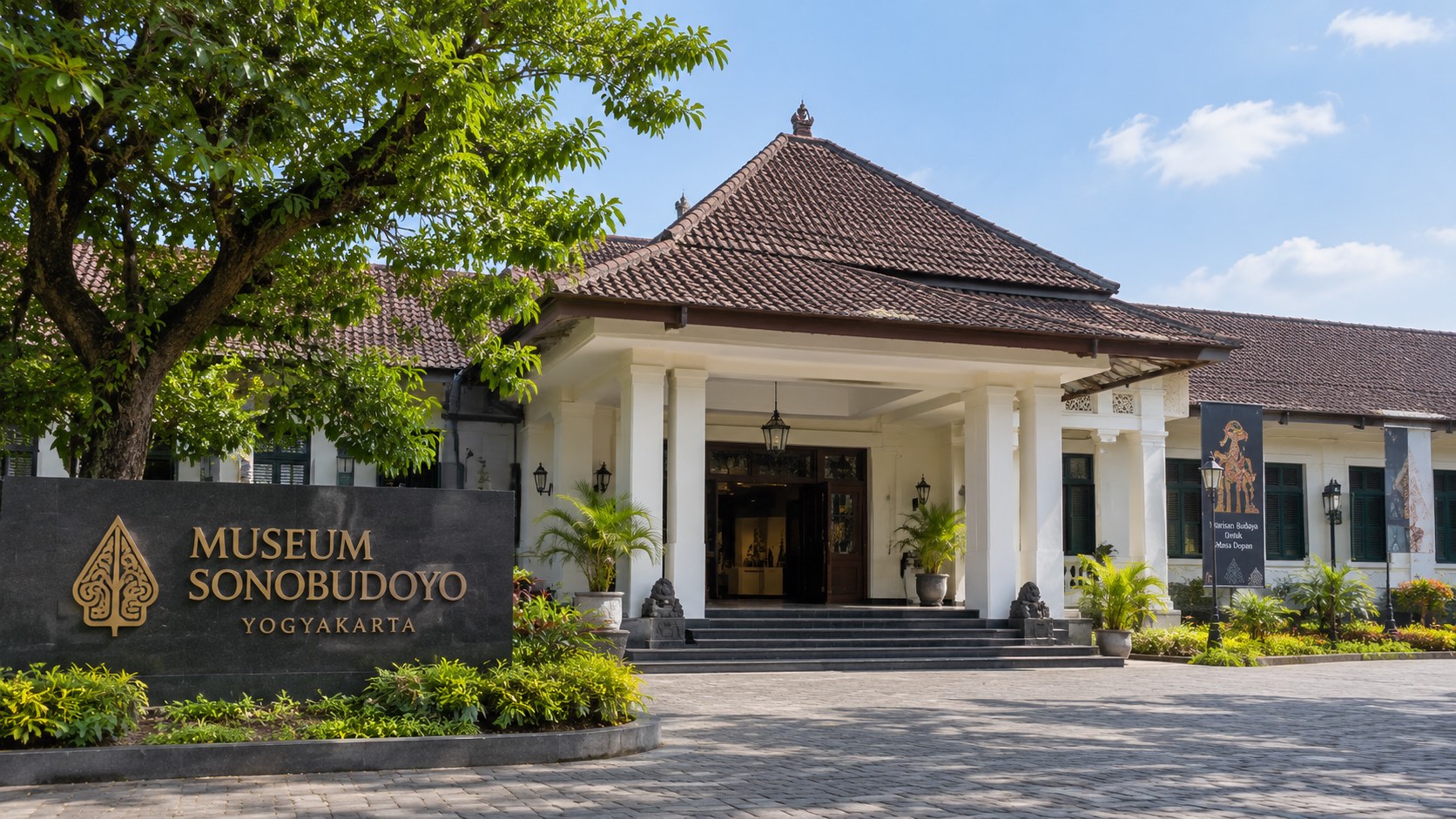 Museum Sonobudoyo, Yogyakarta, menjadi salah satu ruang untuk mengenal dan merawat warisan sejarah serta budaya bangsa. (Ilustrasi: ChatGPT/OpenAI)