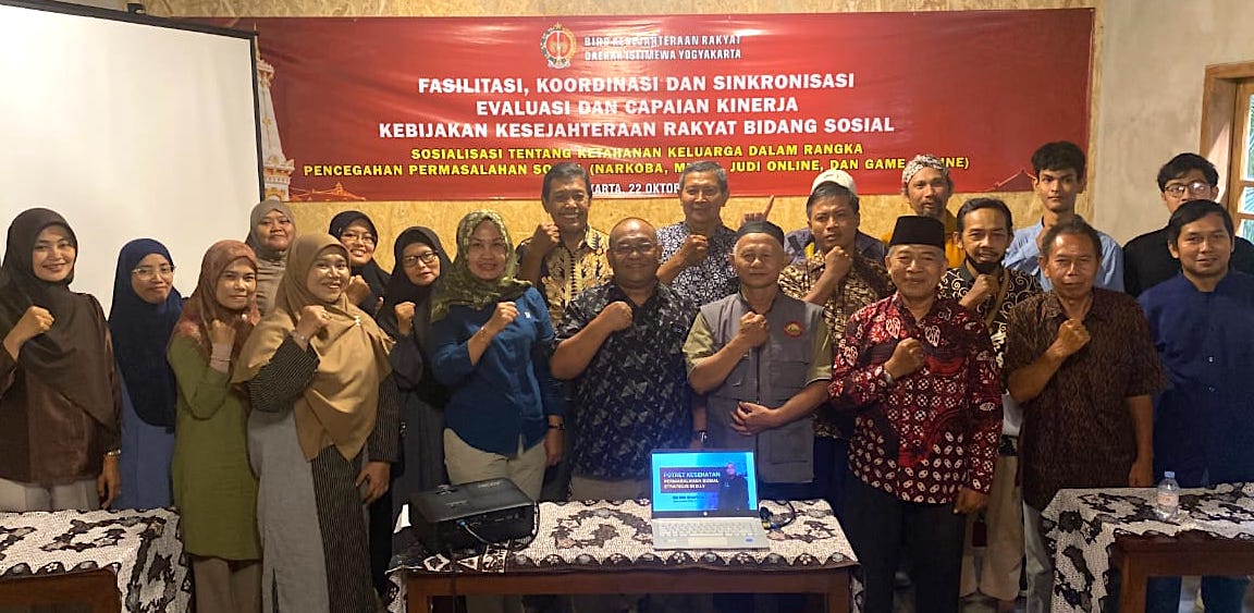 Sosialisasi Perda DIY Nomor 7 Tahun 2018 tentang Pembangunan Ketahanan Keluarga yang digelar Pemerintah Daerah DIY, Kamis (22/10)